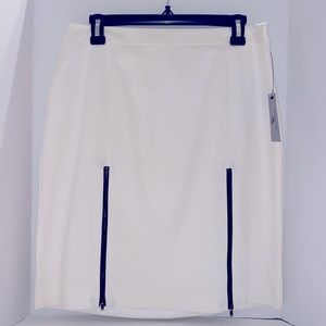 Worthington White Business Causal Skirt